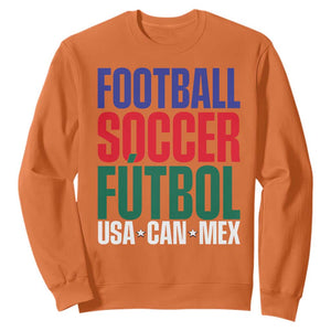 Canada Mexico USA Sweatshirt Football Fan Gift TS12 Orange Print Your Wear