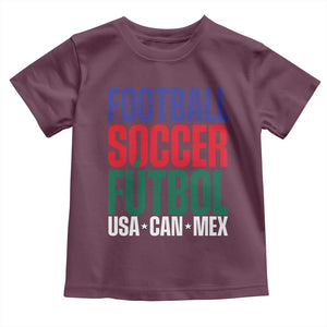 Canada Mexico USA Toddler T Shirt Football Fan Gift TS12 Maroon Print Your Wear