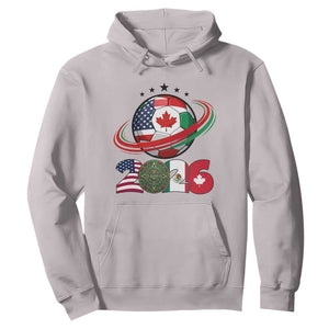 USA Mexico Canada Hoodie 2026 Football Fan Gift TS12 Ice Gray Print Your Wear