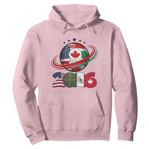 USA Mexico Canada Hoodie 2026 Football Fan Gift TS12 Light Pink Print Your Wear