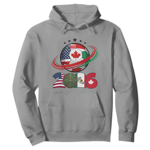 USA Mexico Canada Hoodie 2026 Football Fan Gift TS12 Sport Gray Print Your Wear