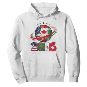 USA Mexico Canada Hoodie 2026 Football Fan Gift TS12 White Print Your Wear