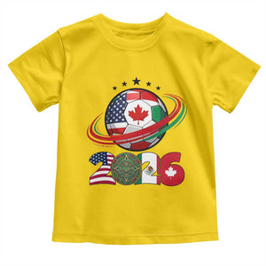 USA Mexico Canada Toddler T Shirt 2026 Football Fan Gift TS12 Daisy Print Your Wear