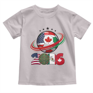 USA Mexico Canada Toddler T Shirt 2026 Football Fan Gift TS12 Ice Gray Print Your Wear