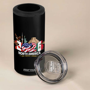 2026 North American Football Supporters 4 in 1 Can Cooler Tumbler TS12 Print Your Wear