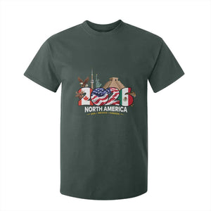 2026 North American Football Supporters T Shirt For Kid TS12 Dark Forest Green Print Your Wear