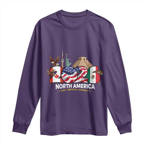 2026 North American Football Supporters Long Sleeve Shirt TS12 Purple Print Your Wear