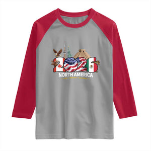 2026 North American Football Supporters Raglan Shirt TS12 Sport Gray Red Print Your Wear