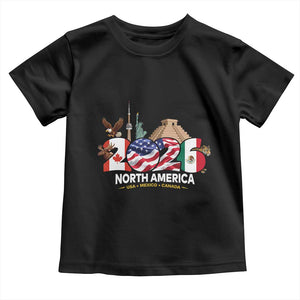 2026 North American Football Supporters Toddler T Shirt TS12 Black Print Your Wear