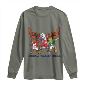 Eagle Jaguar Beaver 2026 Football Long Sleeve Shirt Supporters Gift Idea TS12 Military Green Print Your Wear