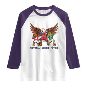 Eagle Jaguar Beaver 2026 Football Raglan Shirt Supporters Gift Idea TS12 White Purple Print Your Wear