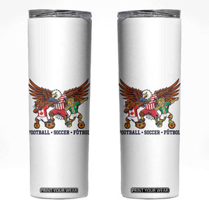 Eagle Jaguar Beaver 2026 Football Skinny Tumbler Supporters Gift Idea TS12 White Print Your Wear
