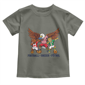 Eagle Jaguar Beaver 2026 Football Toddler T Shirt Supporters Gift Idea TS12 Military Green Print Your Wear