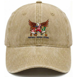 Eagle Jaguar Beaver 2026 Football Washed Cotton Baseball Cap Supporters Gift Idea TS12 Print Your Wear