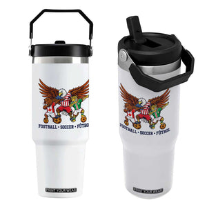 Eagle Jaguar Beaver 2026 Football Flip Straw Tumbler Supporters Gift Idea TS12 One Size: 30 oz White Print Your Wear