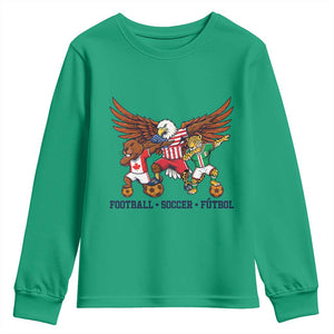 Eagle Jaguar Beaver 2026 Football Youth Sweatshirt Supporters Gift Idea TS12 Irish Green Print Your Wear