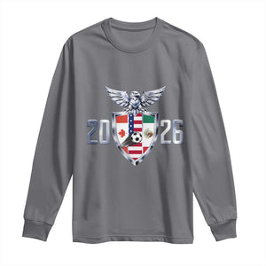 Canada Mexico USA Long Sleeve Shirt International Soccer Lover Gift TS12 Charcoal Print Your Wear