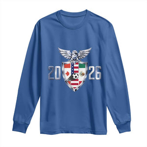 Canada Mexico USA Long Sleeve Shirt International Soccer Lover Gift TS12 Royal Blue Print Your Wear
