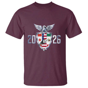 Canada Mexico USA T Shirt International Soccer Lover Gift TS12 Maroon Print Your Wear