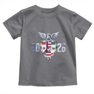 Canada Mexico USA Toddler T Shirt International Soccer Lover Gift TS12 Charcoal Print Your Wear