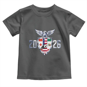 Canada Mexico USA Toddler T Shirt International Soccer Lover Gift TS12 Dark Heather Print Your Wear