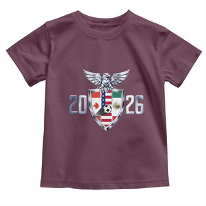Canada Mexico USA Toddler T Shirt International Soccer Lover Gift TS12 Maroon Print Your Wear
