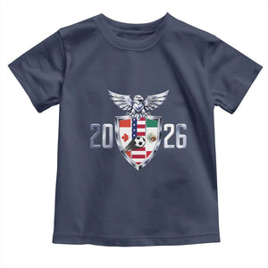 Canada Mexico USA Toddler T Shirt International Soccer Lover Gift TS12 Navy Print Your Wear