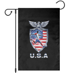 USA 2026 Soccer Player Garden Flag United States Team Pride TS12 Black Print Your Wear