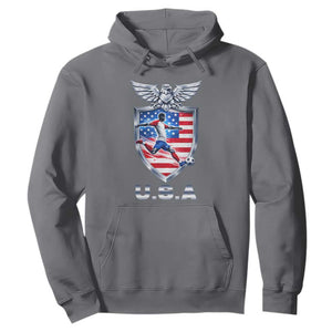 USA 2026 Soccer Player Hoodie United States Team Pride TS12 Charcoal Print Your Wear