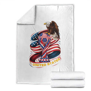United States Sport USA Team 2026 Throw Blanket American Soccer Fans Gift TS12 White Print Your Wear