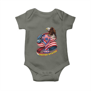 United States Sport USA Team 2026 Baby Onesie American Soccer Fans Gift TS12 Military Green Print Your Wear
