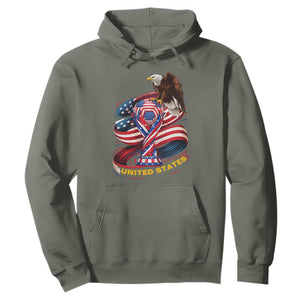 United States Sport USA Team 2026 Hoodie American Soccer Fans Gift TS12 Military Green Print Your Wear