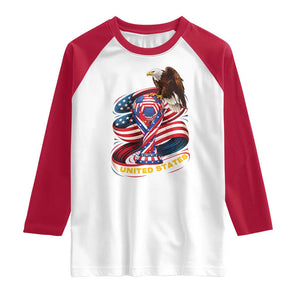 United States Sport USA Team 2026 Raglan Shirt American Soccer Fans Gift TS12 White Red Print Your Wear