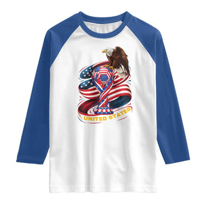 United States Sport USA Team 2026 Raglan Shirt American Soccer Fans Gift TS12 White Royal Print Your Wear