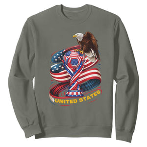 United States Sport USA Team 2026 Sweatshirt American Soccer Fans Gift TS12 Military Green Print Your Wear