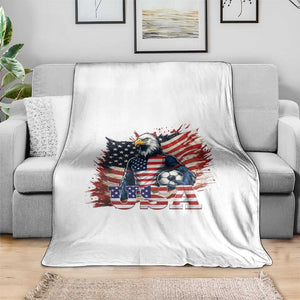 American Eagle And Soccer USA 2026 Supporter Throw Blanket TS12 Print Your Wear