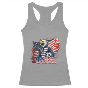 American Eagle And Soccer USA 2026 Supporter Racerback Tank Top TS12 Sport Gray Print Your Wear