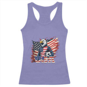 American Eagle And Soccer USA 2026 Supporter Racerback Tank Top TS12 Violet Print Your Wear