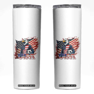 American Eagle And Soccer USA 2026 Supporter Skinny Tumbler TS12 White Print Your Wear