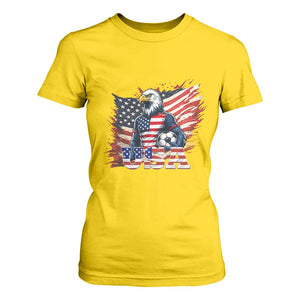 American Eagle And Soccer USA 2026 Supporter T Shirt For Women TS12 Daisy Print Your Wear