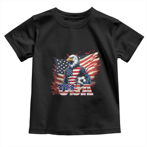American Eagle And Soccer USA 2026 Supporter Toddler T Shirt TS12 Black Print Your Wear