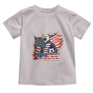 American Eagle And Soccer USA 2026 Supporter Toddler T Shirt TS12 Ice Gray Print Your Wear