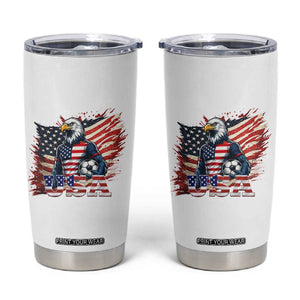 American Eagle And Soccer USA 2026 Supporter Tumbler Cup TS12 White Print Your Wear