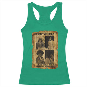 Shirley Chisholm Catalyst For Change Quote Racerback Tank Top Womens History Month TS12 Irish Green Print Your Wear