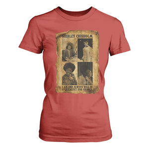 Shirley Chisholm Catalyst For Change Quote T Shirt For Women Womens History Month TS12 Red Print Your Wear
