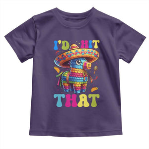 Funny Cinco De Mayo Pinata Toddler T Shirt Id Hit That TS12 Purple Print Your Wear