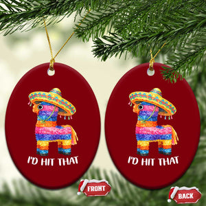 Funny Rainbow Pinata Sombrero Ceramic Ornament Id Hit That TS12 Print Your Wear