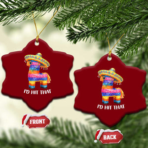 Funny Rainbow Pinata Sombrero Ceramic Ornament Id Hit That TS12 Print Your Wear