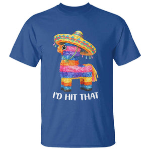 Funny Rainbow Pinata Sombrero T Shirt Id Hit That TS12 Royal Blue Print Your Wear