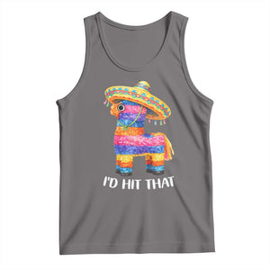 Funny Rainbow Pinata Sombrero Tank Top Id Hit That TS12 Deep Heather Print Your Wear